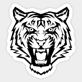 Tiger silhouette Sticker